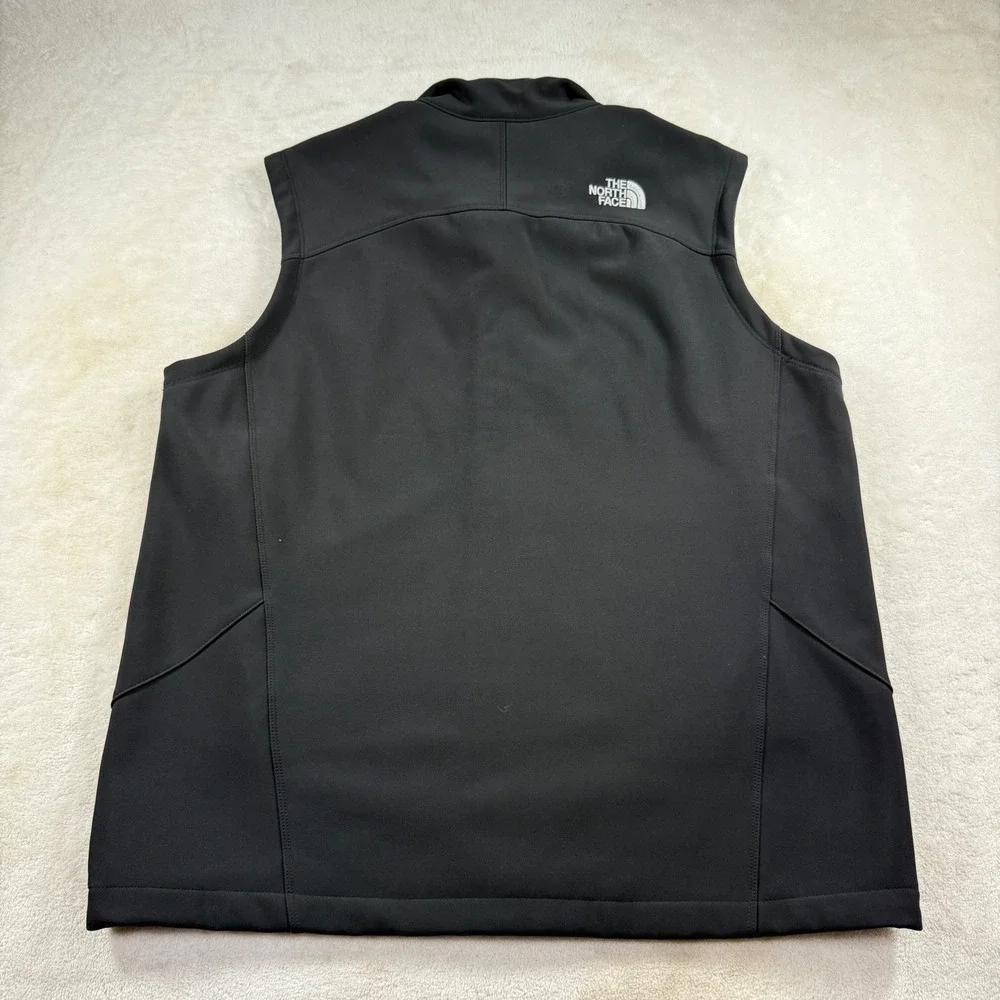 The North Face Mens Apex Bionic Softshell Vest Black Large Full Zip Fleece Lined